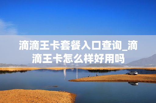 滴滴王卡套餐入口查询_滴滴王卡怎么样好用吗