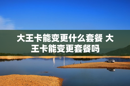 大王卡能变更什么套餐 大王卡能变更套餐吗