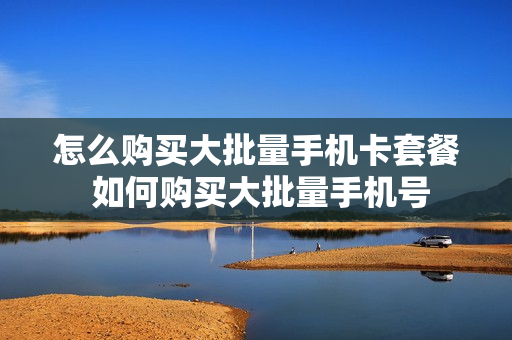 怎么购买大批量手机卡套餐 如何购买大批量手机号