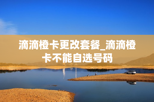滴滴橙卡更改套餐_滴滴橙卡不能自选号码