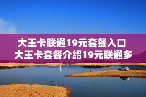 大王卡联通19元套餐入口 大王卡套餐介绍19元联通多少流量