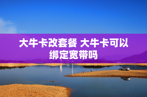 大牛卡改套餐 大牛卡可以绑定宽带吗