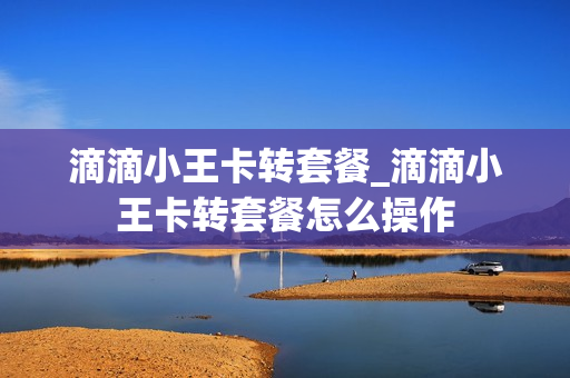 滴滴小王卡转套餐_滴滴小王卡转套餐怎么操作