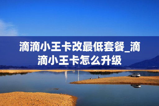 滴滴小王卡改最低套餐_滴滴小王卡怎么升级