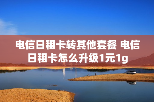 电信日租卡转其他套餐 电信日租卡怎么升级1元1g