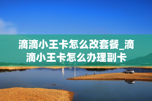 滴滴小王卡怎么改套餐_滴滴小王卡怎么办理副卡