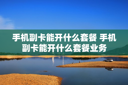 手机副卡能开什么套餐 手机副卡能开什么套餐业务