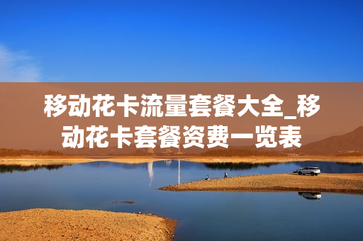 移动花卡流量套餐大全_移动花卡套餐资费一览表