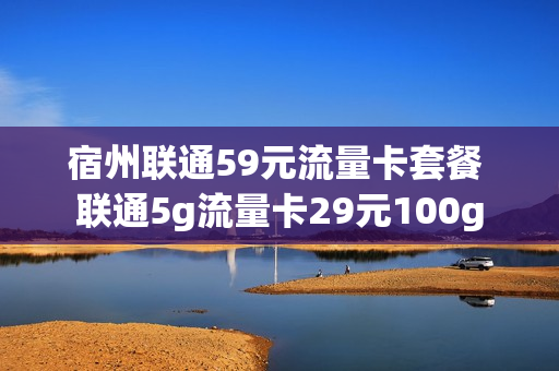 宿州联通59元流量卡套餐 联通5g流量卡29元100g