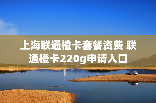 上海联通橙卡套餐资费 联通橙卡220g申请入口
