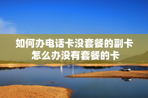 如何办电话卡没套餐的副卡 怎么办没有套餐的卡