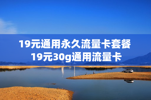 19元通用永久流量卡套餐 19元30g通用流量卡