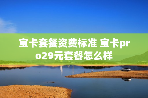宝卡套餐资费标准 宝卡pro29元套餐怎么样