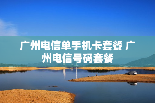 广州电信单手机卡套餐 广州电信号码套餐