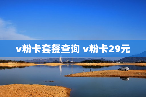 v粉卡套餐查询 v粉卡29元