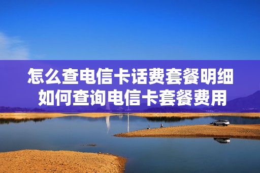 怎么查电信卡话费套餐明细 如何查询电信卡套餐费用