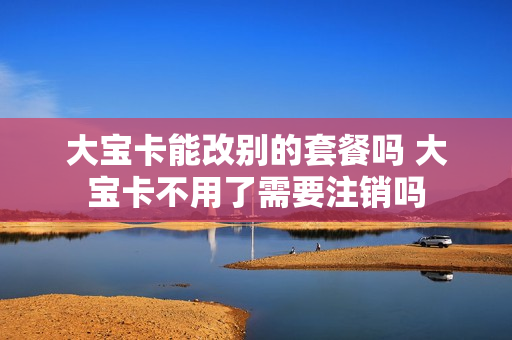 大宝卡能改别的套餐吗 大宝卡不用了需要注销吗