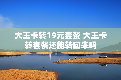 大王卡转19元套餐 大王卡转套餐还能转回来吗