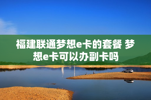 福建联通梦想e卡的套餐 梦想e卡可以办副卡吗
