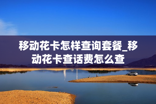 移动花卡怎样查询套餐_移动花卡查话费怎么查
