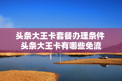 头条大王卡套餐办理条件 头条大王卡有哪些免流