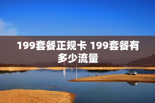 199套餐正规卡 199套餐有多少流量