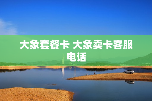 大象套餐卡 大象卖卡客服电话