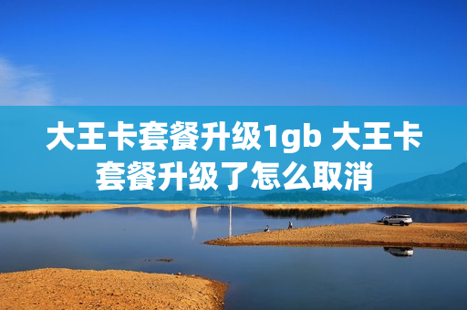 大王卡套餐升级1gb 大王卡套餐升级了怎么取消