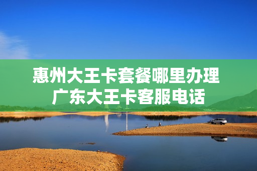 惠州大王卡套餐哪里办理 广东大王卡客服电话