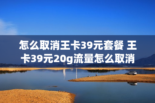 怎么取消王卡39元套餐 王卡39元20g流量怎么取消