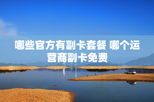 哪些官方有副卡套餐 哪个运营商副卡免费
