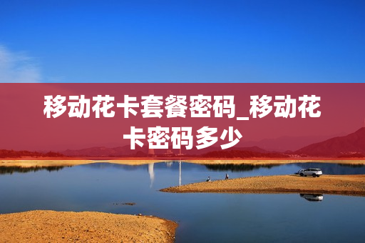 移动花卡套餐密码_移动花卡密码多少