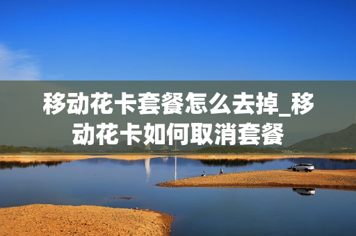 移动花卡套餐怎么去掉_移动花卡如何取消套餐