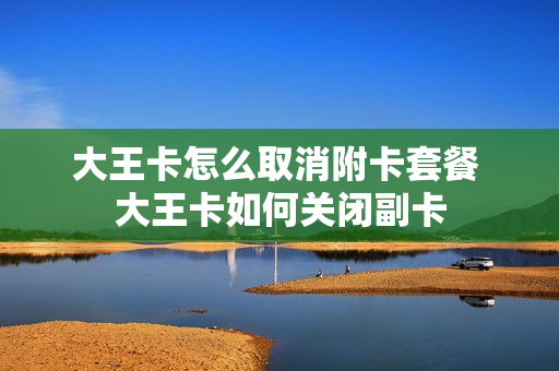 大王卡怎么取消附卡套餐 大王卡如何关闭副卡