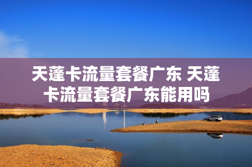 天蓬卡流量套餐广东 天蓬卡流量套餐广东能用吗