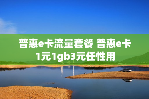 普惠e卡流量套餐 普惠e卡1元1gb3元任性用