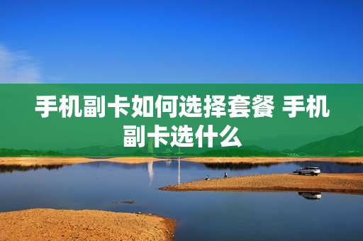 手机副卡如何选择套餐 手机副卡选什么