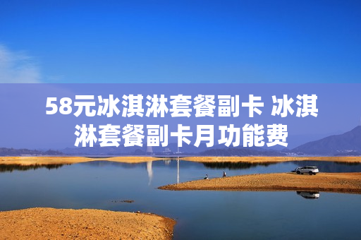 58元冰淇淋套餐副卡 冰淇淋套餐副卡月功能费