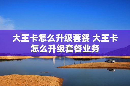 大王卡怎么升级套餐 大王卡怎么升级套餐业务