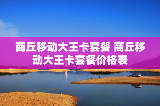 商丘移动大王卡套餐 商丘移动大王卡套餐价格表