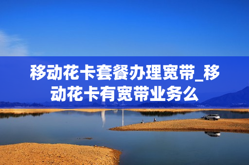 移动花卡套餐办理宽带_移动花卡有宽带业务么
