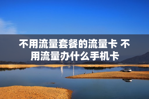 不用流量套餐的流量卡 不用流量办什么手机卡