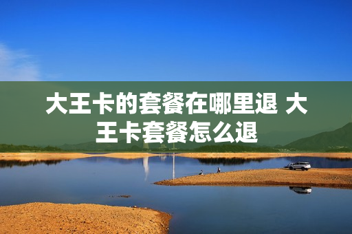 大王卡的套餐在哪里退 大王卡套餐怎么退