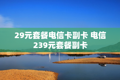 29元套餐电信卡副卡 电信239元套餐副卡
