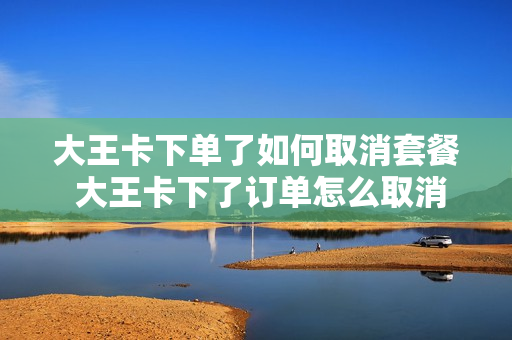 大王卡下单了如何取消套餐 大王卡下了订单怎么取消