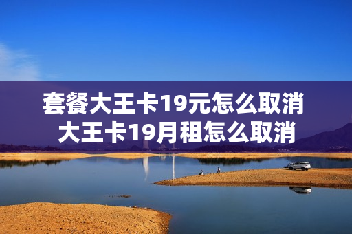 套餐大王卡19元怎么取消 大王卡19月租怎么取消