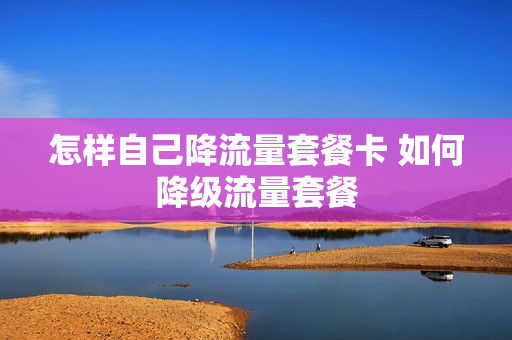 怎样自己降流量套餐卡 如何降级流量套餐
