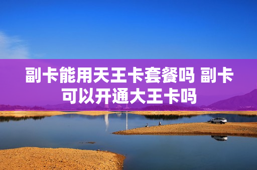 副卡能用天王卡套餐吗 副卡可以开通大王卡吗