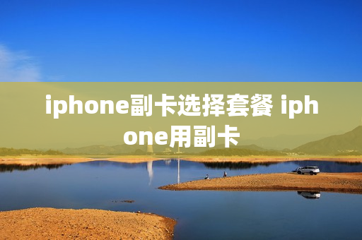 iphone副卡选择套餐 iphone用副卡