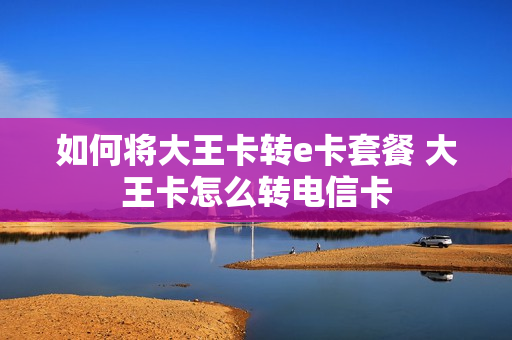 如何将大王卡转e卡套餐 大王卡怎么转电信卡